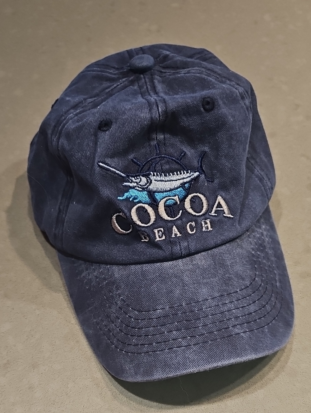Kids Navy Embroidered Baseball Cap